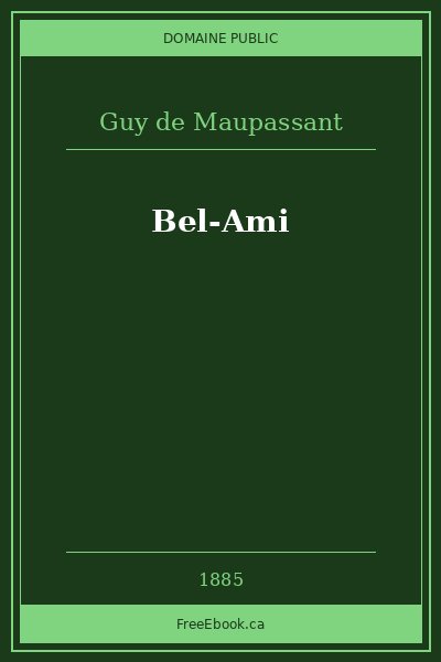Couverture du livre Bel-Ami